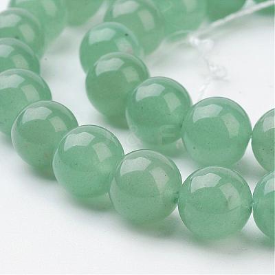 Natural Green Aventurine Beads Strands GSR10mmC024-1