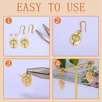 20Pcs Brass Earring Hooks ZIRC-SZ0005-18-1