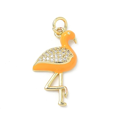 Brass Micro Pave Cubic Zirconia Pendants KK-H255-14A-G03-1