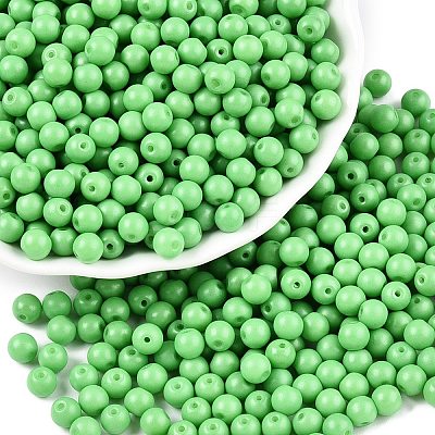 Opaque Baking Paint Glass Beads DGLA-T004-02P-1