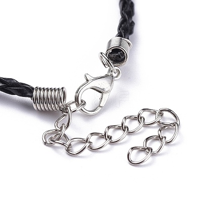 Trendy Braided Imitation Leather Bracelet Making BJEW-S076-002-1