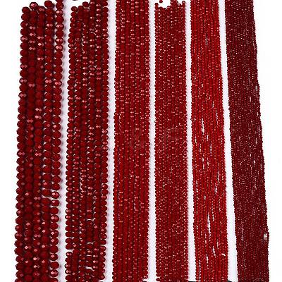 Opaque Solid Color Imitation Jade Glass Beads Strands EGLA-A044-P1mm-D02-1