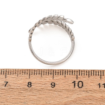 304 Stainless Steel Cuff Open Rings for Women SA-CBA4160-31P-1