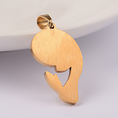 Ion Plating(IP) 304 Stainless Steel Pendants STAS-K162-089G-1