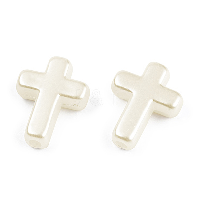 ABS Plastic Imitation Pearl Beads OACR-T018-06-1