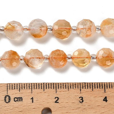 Heated Natural Citrine Beads Strands G-B153-A09-1