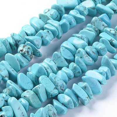 Natural Magnesite Beads Strands TURQ-G152-C01-1