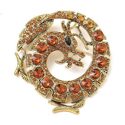 Alloy Rhinestone Lapel Pin Brooches RB-CBAE32B-02AG-1