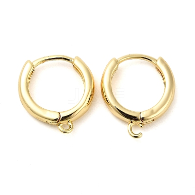 Brass Hoop Earrings EJEW-K083-33G-1