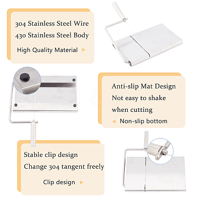 Stainless Steel Cheese Slicer STAS-WH0015-32P-1