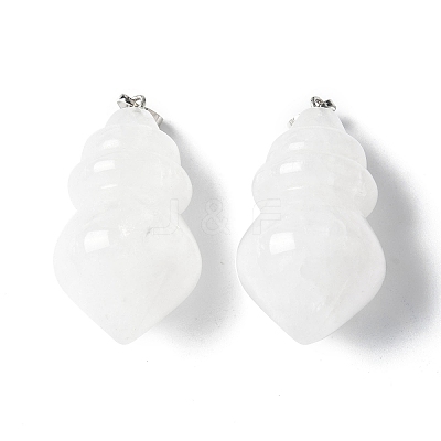 Natural Quartz Crystal Pendants G-C187-04I-1