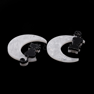 Halloween Printed Acrylic Pendants MACR-M021-01-1-1
