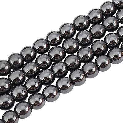 4 Strands Non-magnetic Synthetic Hematite Beads Strands G-OC0004-91-1