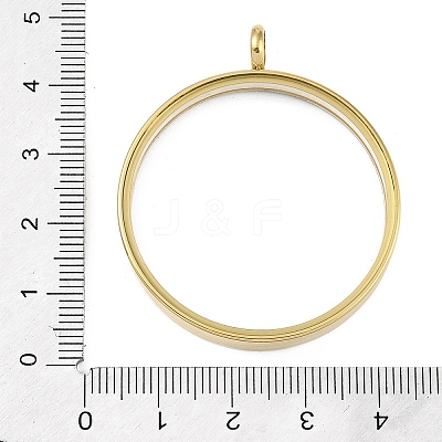 Ion Plating(IP) 304 Stainless Stee Locket Pendants STAS-S132-16G-06-1