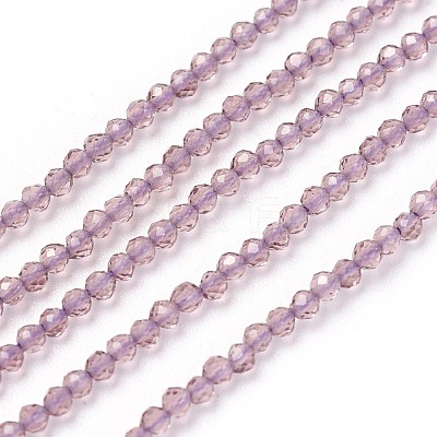 Transparent Glass Beads Strands GLAA-F094-A07-1