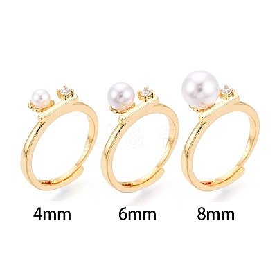 Flower Brass Micro Pave Cubic Zirconia Cup Peg Ring Settings KK-N274-31G-1