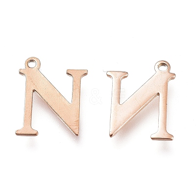PVD Vacuum Plating  304 Stainless Steel Charms STAS-H112-N-RG-1
