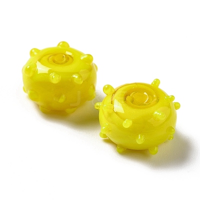 Handmade Bumpy Lampwork Beads LAMP-E023-06F-1