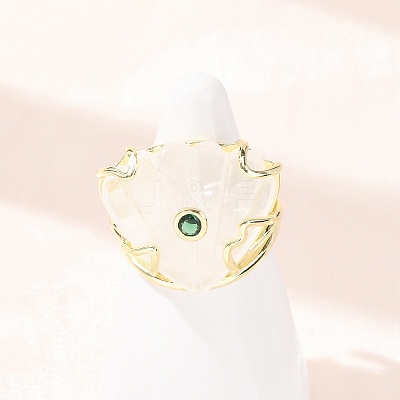 Natural Quartz Crystal Cuff Rings GG-CBA5FCC-04G-11-1