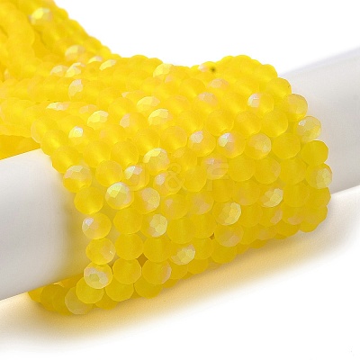 Transparent Glass Beads Strands EGLA-A034-T4mm-MB17-1