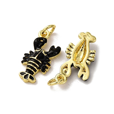 Brass Micro Pave Cubic Zirconia Pendants KK-F911-19G-01-1