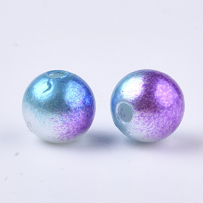 Acrylic Imitation Pearl Beads MACR-N001-01D-1