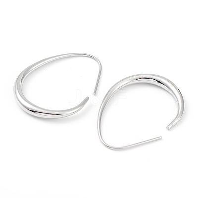 Brass Teardrop Dangle Earrings for Women EJEW-G347-02P-1