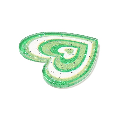 Transparent Plastic Pendants KY-P014-01E-1