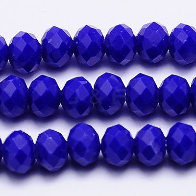 Imitation Jade Glass Bead Strands GLAA-F001-3x2mm-M-1