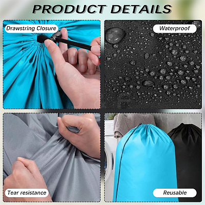 Rectangle Oxford Cloth Travel Laundry Bag ABAG-WH20015-10D-1