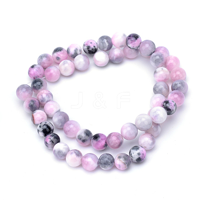 Natural Dyed Persian Jade Gemstone Bead Strands X-G-R271-8mm-XP13-1