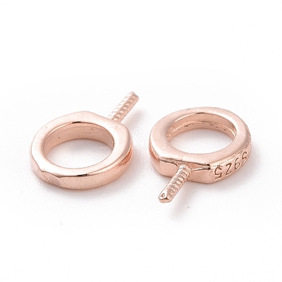 925 Sterling Silver Screw Eye Peg Bails STER-D035-42RG-1
