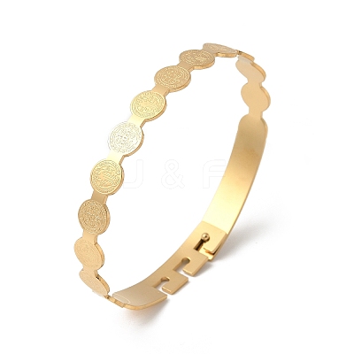 304 Stainless Steel Bangles for Women BJEW-F502-01G-1