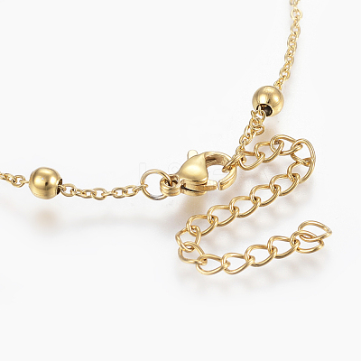 304 Stainless Steel Anklets AJEW-H013-01G-1