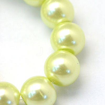 Baking Paint Glass Pearl Round Bead Strands HY-Q003-10mm-46-1