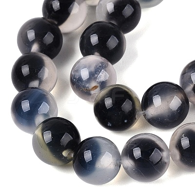 Natural Agate Beads Strands G-Q606-42B-B01-1
