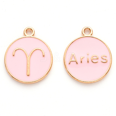 Alloy Enamel Pendants ENAM-S124-01A-09A-1