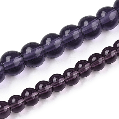 Transparent Glass Beads Strands GLAA-T032-T4mm-03-1