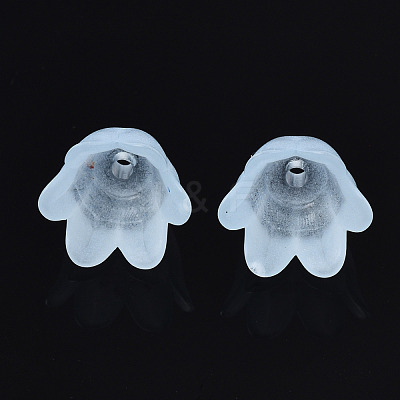 Transparent Acrylic Bead Caps FACR-N005-002D-1