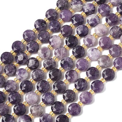 Natural Lepidolite Beads Strands G-C116-A09-02-1