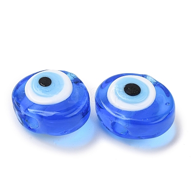 Handmade Evil Eye Lampwork Beads LAMP-G168-02M-1