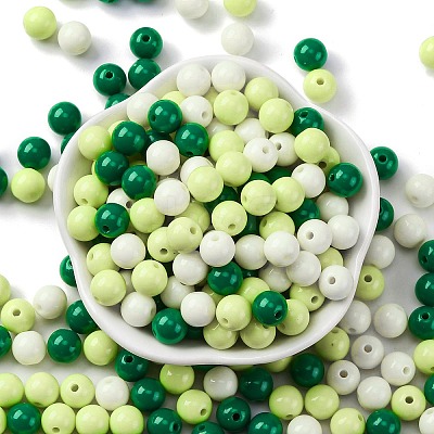 Opaque Acrylic Beads SACR-Q004-02H-1