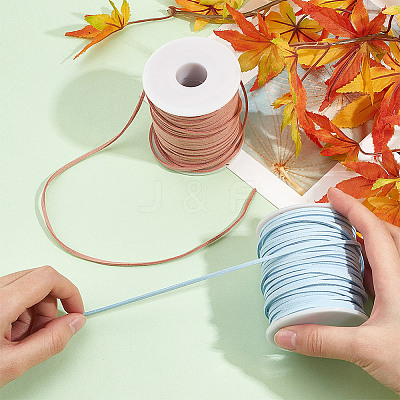 2 Rolls 2 Colors Flat Faux Suede Cord OCOR-DC0001-05-1