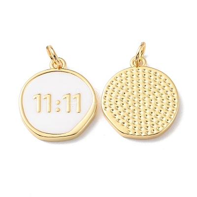 Rack Plating Brass Pendants with Jump Ring KK-F852-22G-1