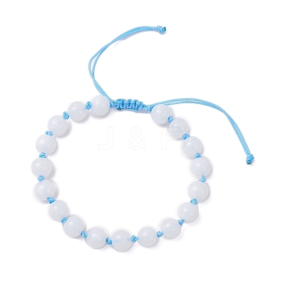 Acrylic Beaded Braided Bead Bracelets for Men Women BJEW-JB12493-1
