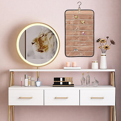 Double-sided PVC Wall-Mounted Jewelry Hanging Rolls AJEW-WH0323-01B-1