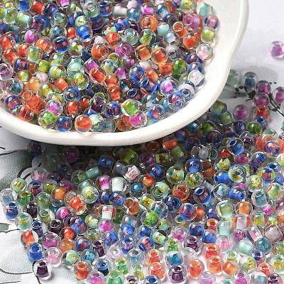 Transparent Glass Round Seed Beads SEED-B001-05A-17-1