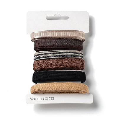 18 Yards 6 Styles Polyester Ribbon SRIB-C001-E05-1
