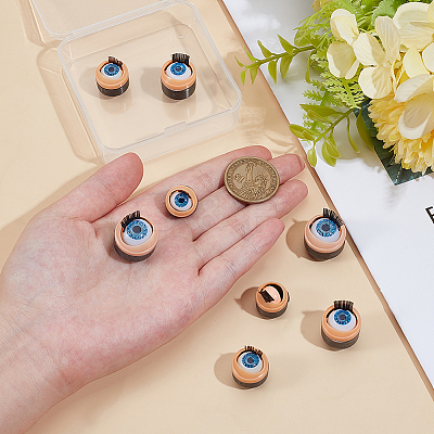 4 Pairs 4 Styles Plastic Doll Eyes FIND-PH0028-38-1