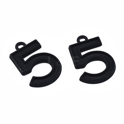 Spray Painted Alloy Pendants PALLOY-S132-247-RS-1